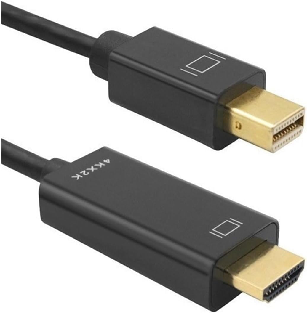 Mini DisplayPort to HDMI Kablo – 4K UHD 1080P Destekli, Tak Çalıştır, Ses ve Görüntü Aktarım Adaptörü, Laptop – Monitör – TV Bağlantısı için Dönüştürücü Kablo | 1.8 Metre | ZR167