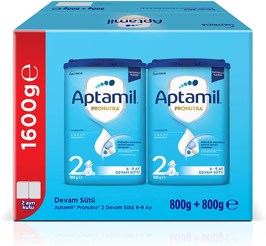 2 Prebiyotikli Devam Sütü 800 x 2 Adet 1600 Gr