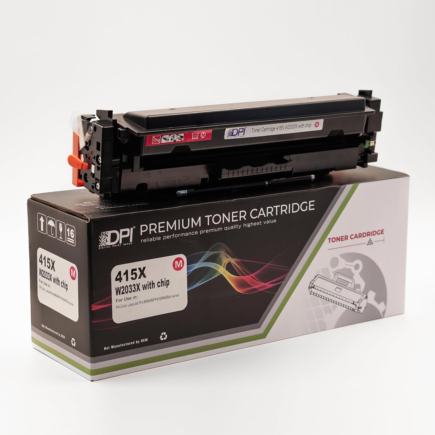 Dpi Toner "HP 415X-W2033X Muadil Toner ( M ) M454DW/ M479FNW/ M479FDW - Çipli" MAGENTA