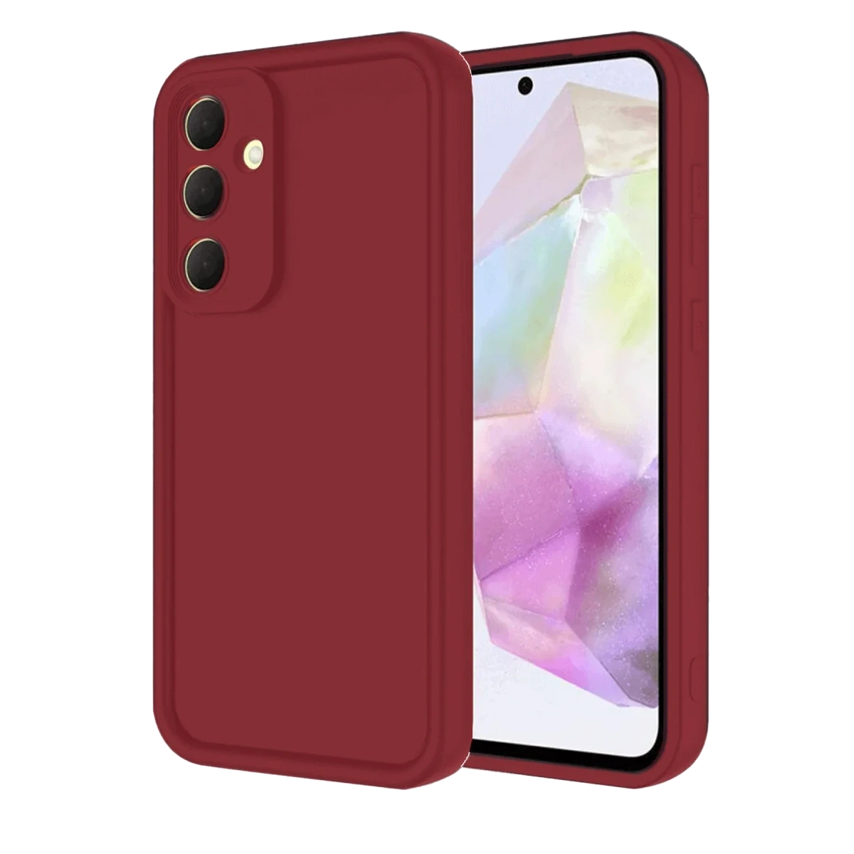 Samsung Galaxy A16 5G Kılıf Viera Silikon - Bordo