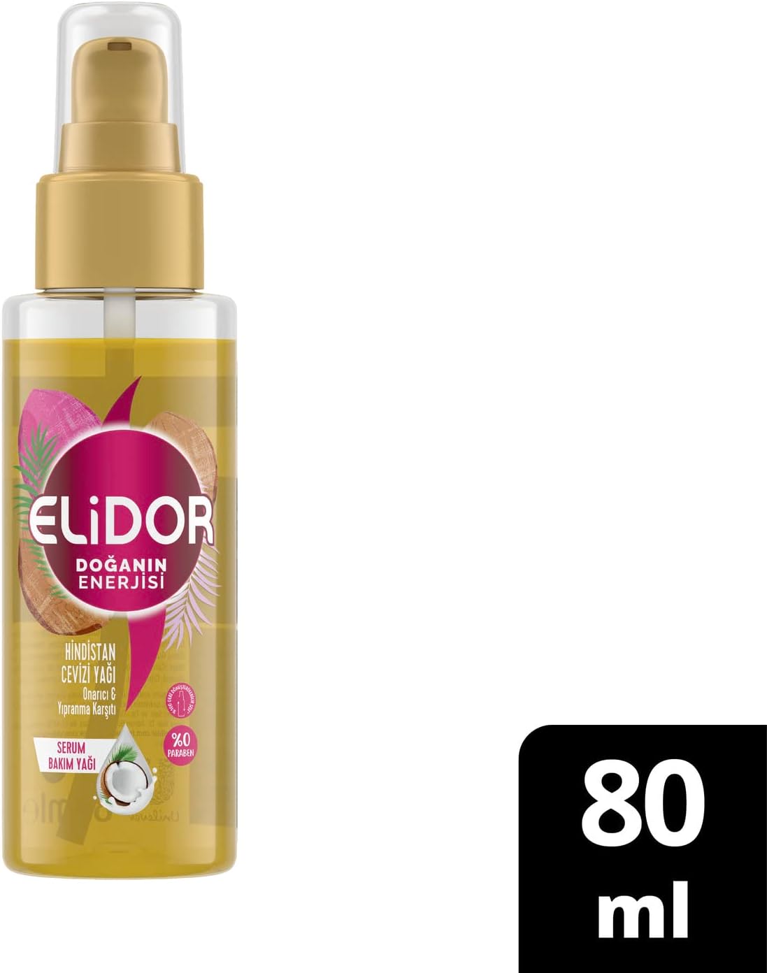 Güçlü Saç Uçları için Hindistan Cevizi Saç Yağı 1 Paket (1 x 80 ml)