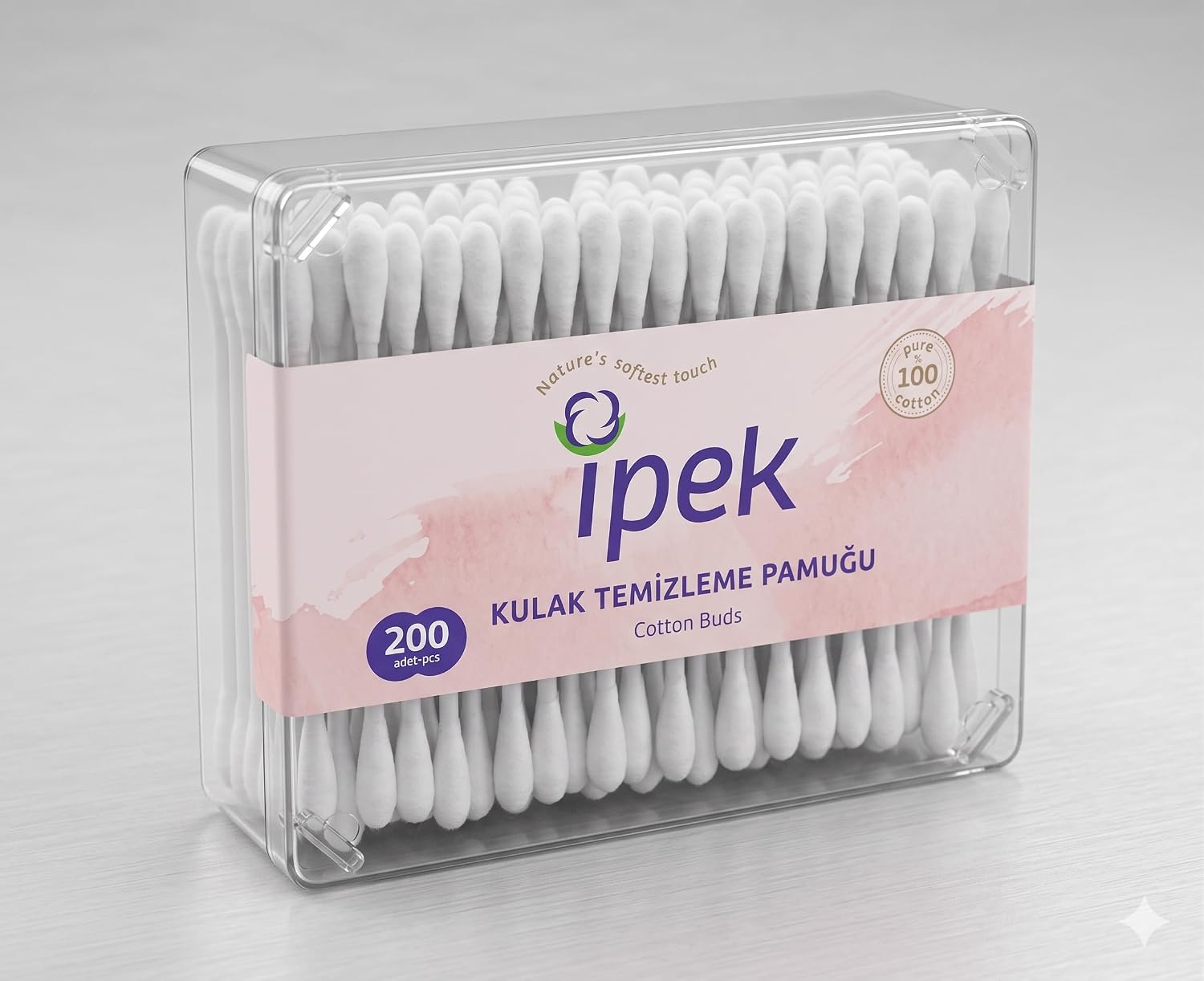 İpek Kulak Temizleme Pamuğu, 200 Adet
