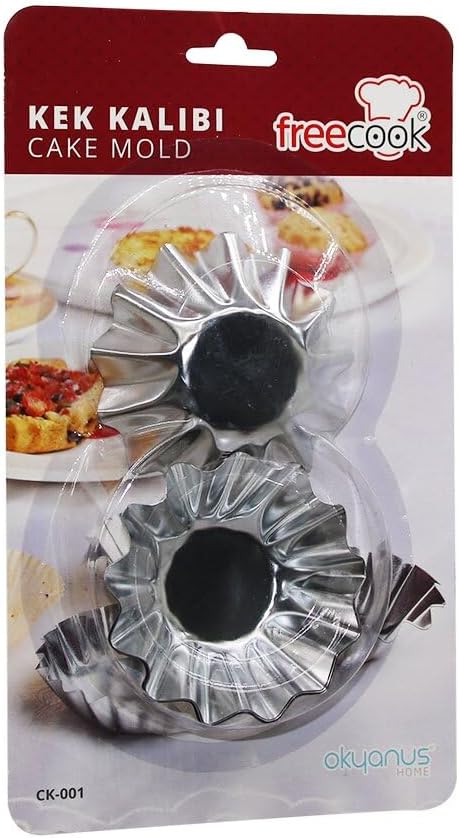 Freecook Ck-Kr-001-002 (6Pcs) Orta Boy Metal Kek Kapsülü*100