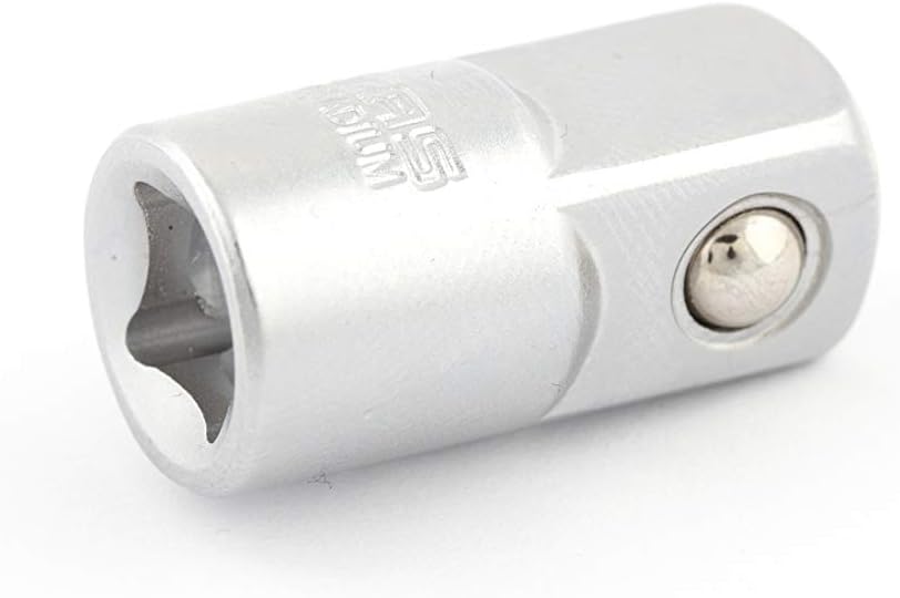 Izeltaş 1507060004 Lokma Adaptörü, Krom, 1/4"F X 3/8"M