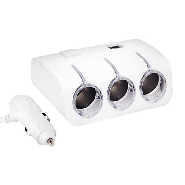 PM-18952 12V/24V Uyumlu 3’lü Oto Çakmak Çoklayıcı ve 2’li USB Şarj Cihazı