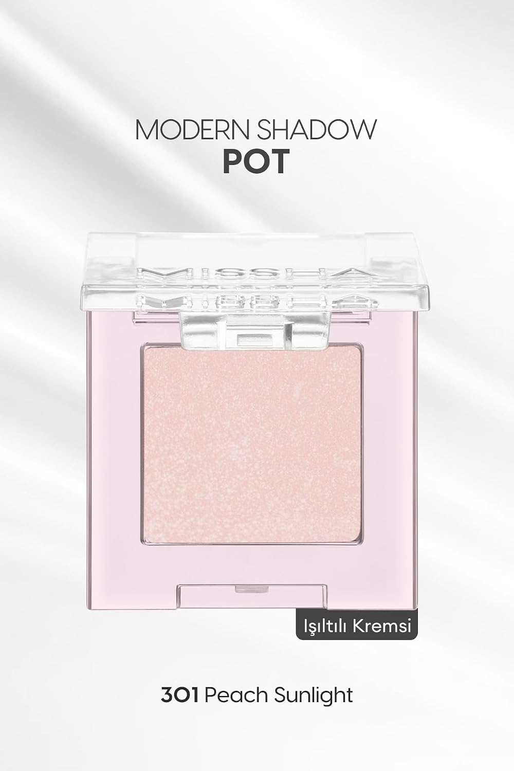 Işıltılı Kremsi Dokulu Tekli Göz Farı Modern Shadow Pot (301 Peach Sunlight) 301 Peach Sunlight