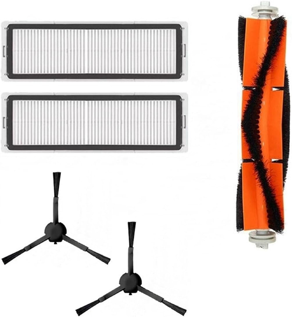 Dreame Vacuum Mop F9- Mi Vacuum Mop 1c - Vacuum Mop 2c-Vacuum Mop 2 Ultra Uyumlu Hepa Filtre,Fırça yedek Parça Seti-Siyah 5 Parça