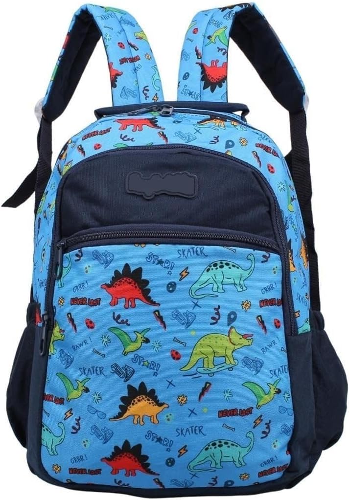 Kids Erkek Mavi Dinazor Model Kalemlikli Beslenmeli Set Sırt Çantası