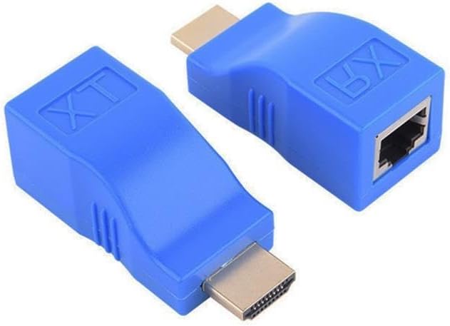 7149 Hdmi Rj45 Cat5 6 Extender 30 Metre Mesafe Uzatıcı Uzatma Aparatı Adaptör