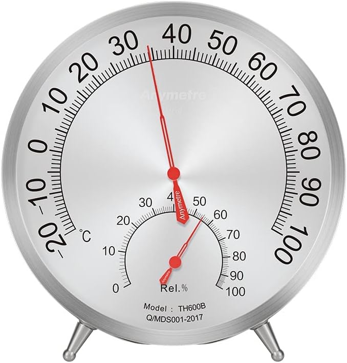 Anymetre Th603 Termometre Nem Ölçer Higrometre, Siyah