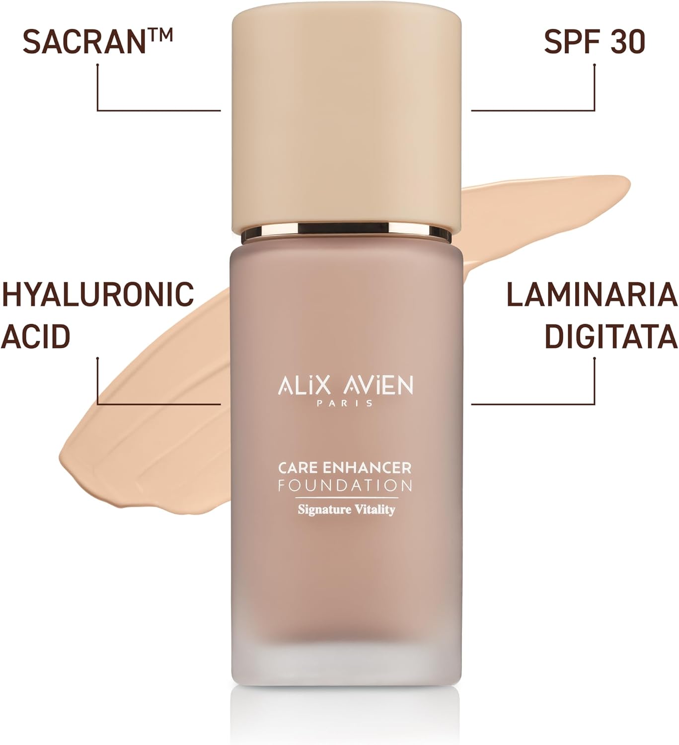 Kırışıklık Karşıtı Nemlendirici SPF30 Parlak Bitişli Fondöten Care Enhancer 805 Ivory