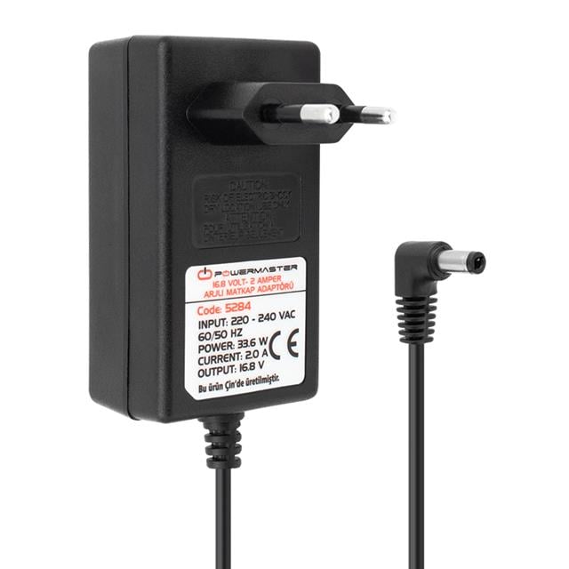 PM-5284 16.8 Volt - 2 Amper - 33.6 Watt 5.5*2.5 Mm L Uçlu Şarjlı Matkap Adaptörü