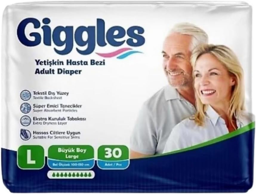 Yetişkin Bel Bağlamalı Hasta Bezi Large 30'lu 1 Paket 30 Adet
