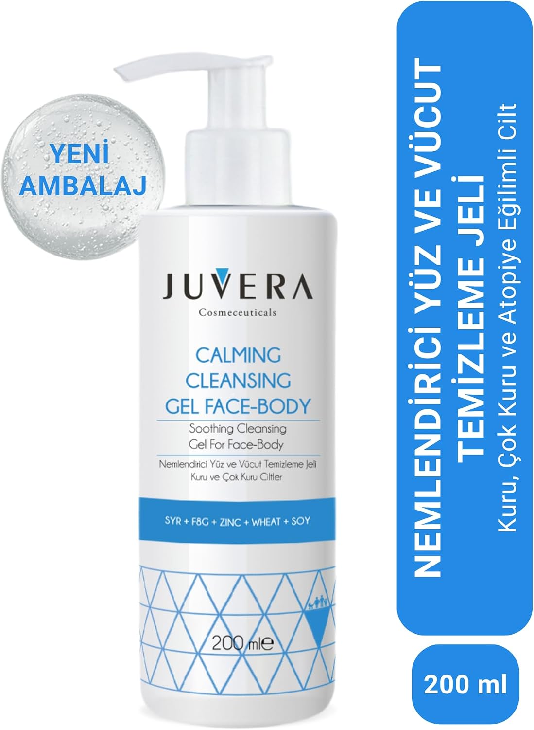 Juvera Calming Cleansing Jel Face-Body 200 ml