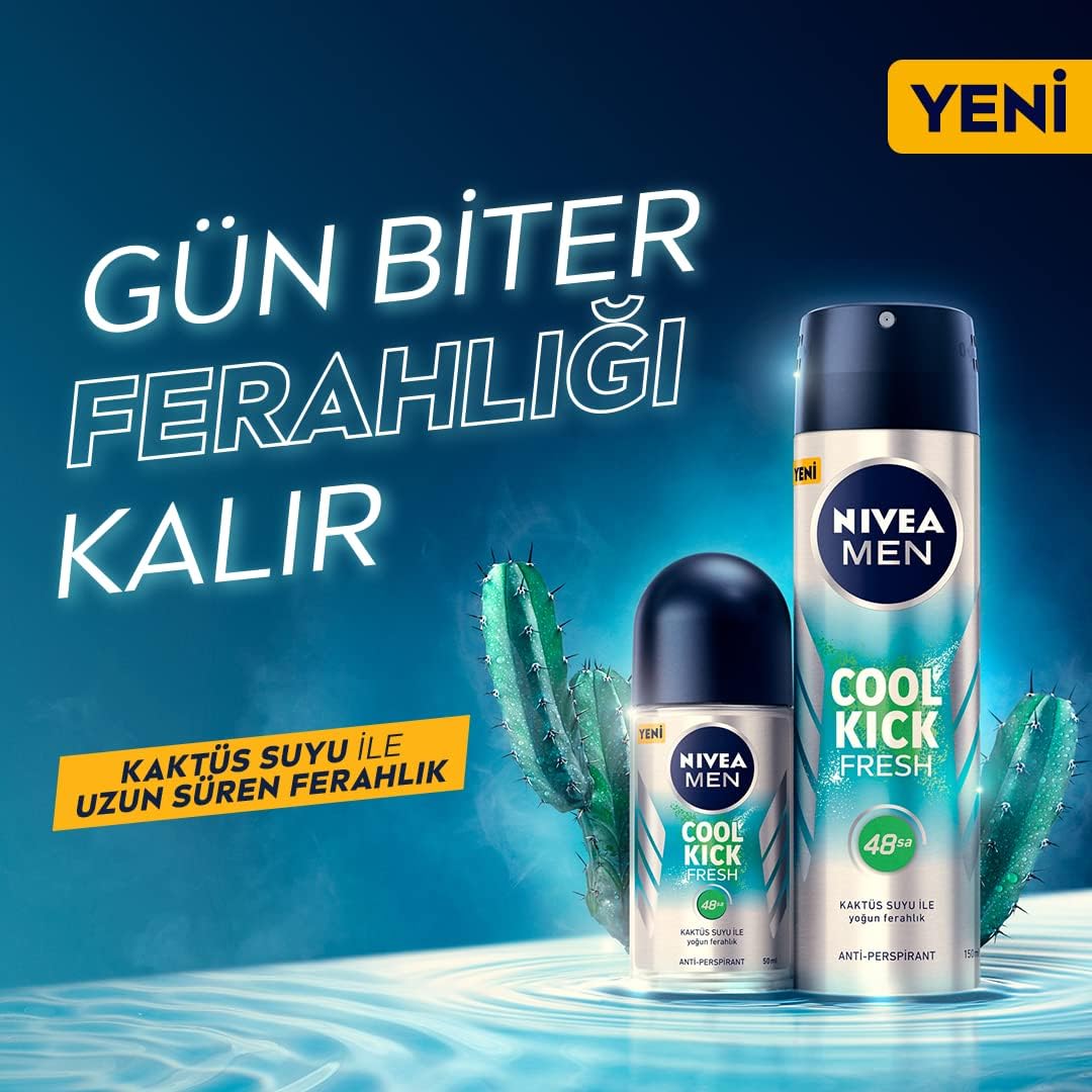 Cool Kick Fresh Roll On Deodorant 50 ml 1 Paket (1 x 50 ml)