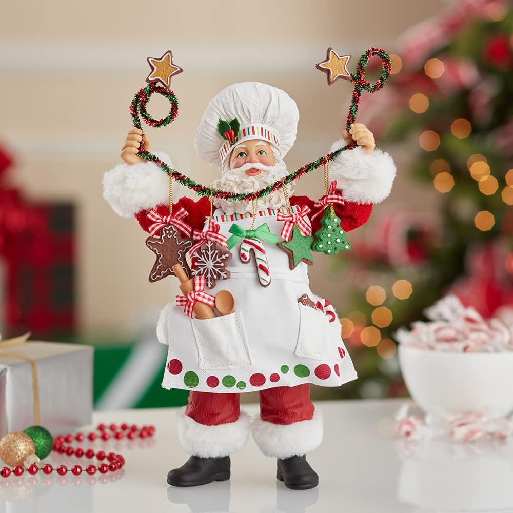 Kurt Adler Fabriche Noel Şefi Noel Baba Heykelcik, 30,5 cm