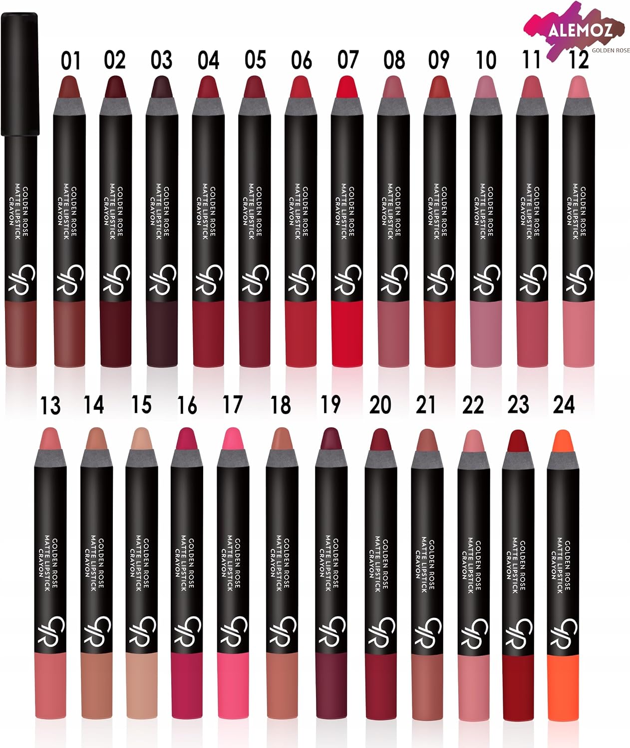Matte Lipstick Crayon No: 18 - Besleyici Nemlendirici Mat Kalem Ruj