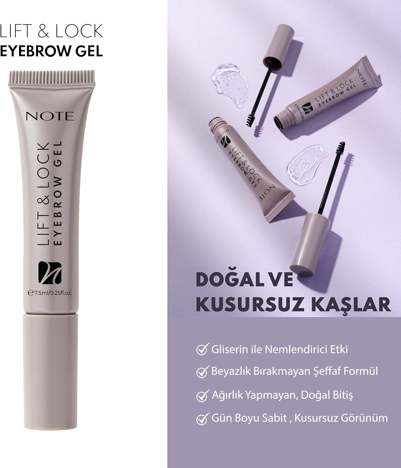 Lift & Lock Eyebrow Gel Şeffaf Kaş Sabitleyici Jel
