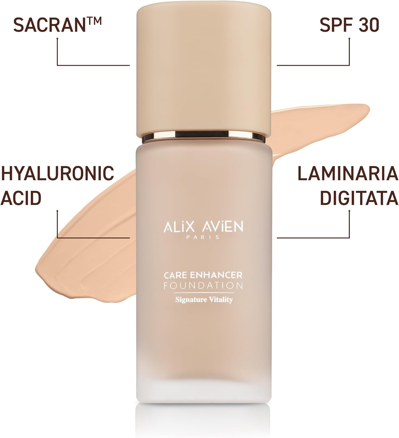 Kırışıklık Karşıtı Nemlendirici SPF30 Parlak Bitişli Fondöten Care Enhancer 809 Peach Buff
