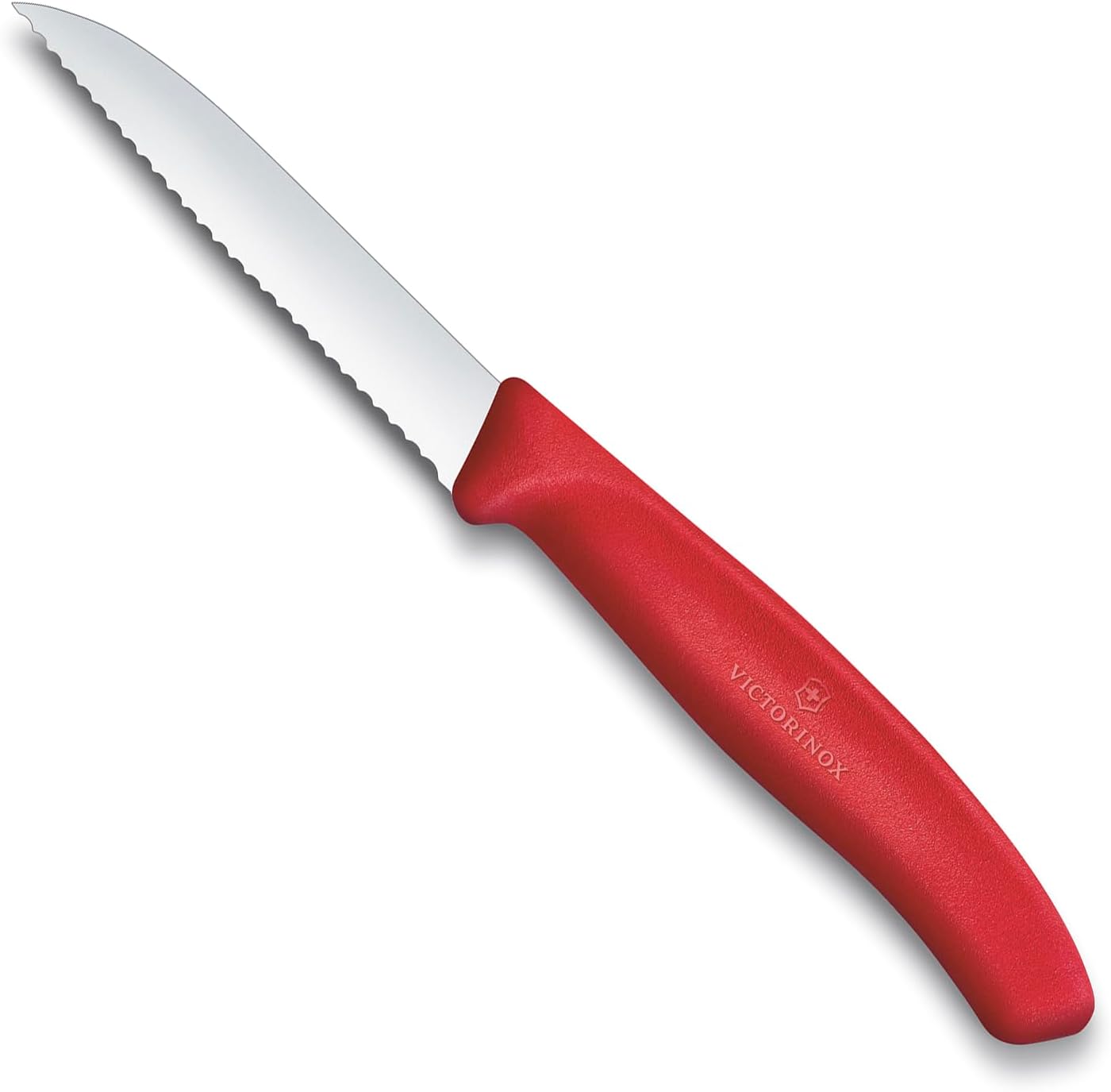 6.7431.C1 Swiss Classic 8cm Tırtıklı Soyma Bıçağı, Kırmızı