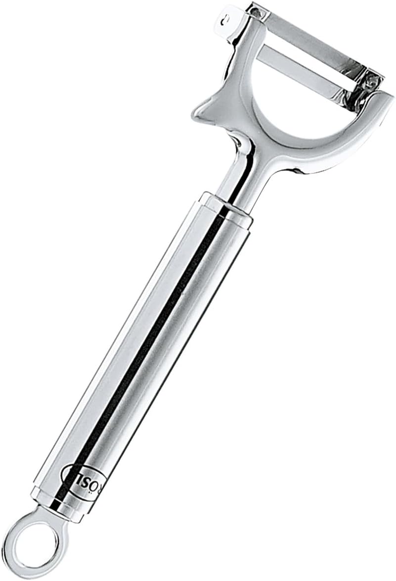 Soyma Bıçağı Çarpraz 12735 - Paslanmaz Çelik 19 cm, Bıçak Uzunluğu 3.2 cm, Şekli Nedeniyle Fazla Güç Kullanmadan Salatalık, Havuç, Kabak Soymak İçin ideal