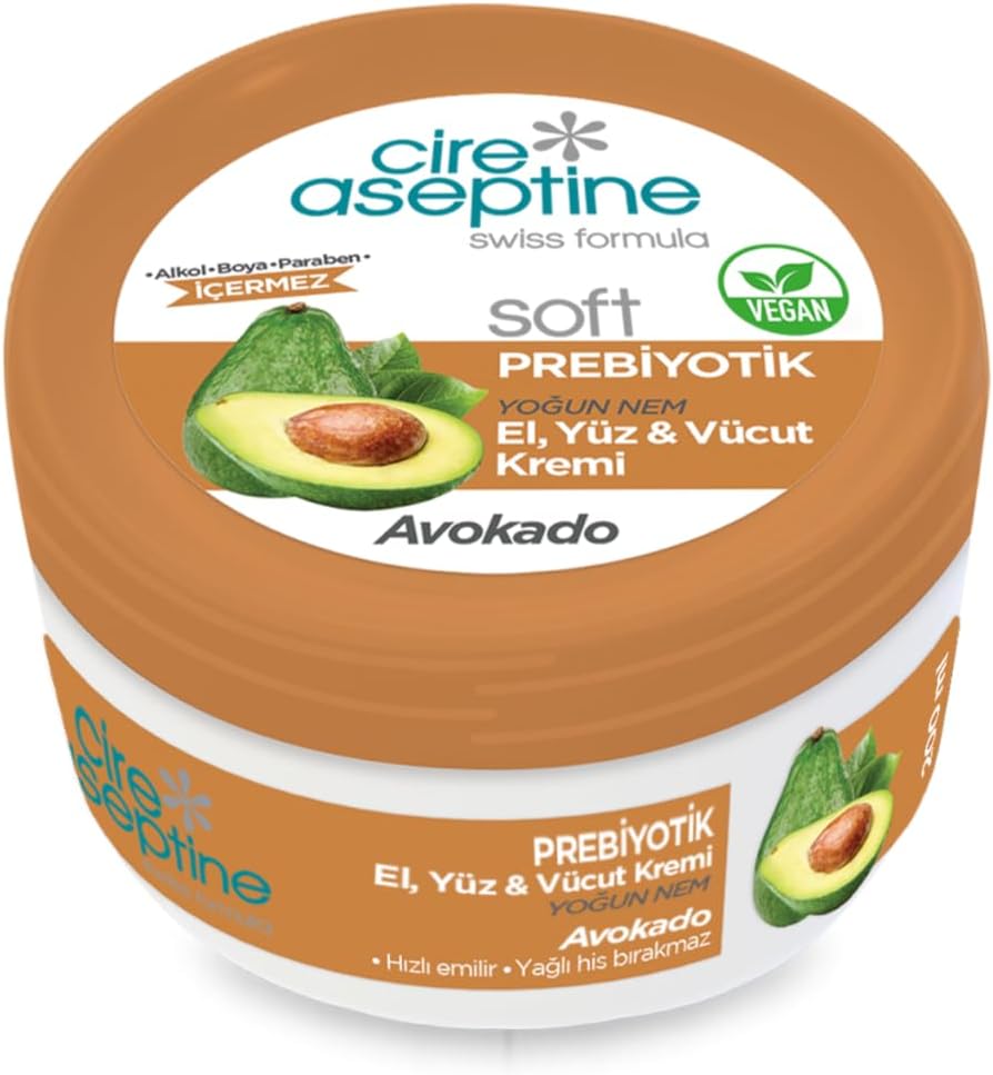 Soft Prebiyotik Avokado El, Yüz ve Vücut Kremi 200 ml