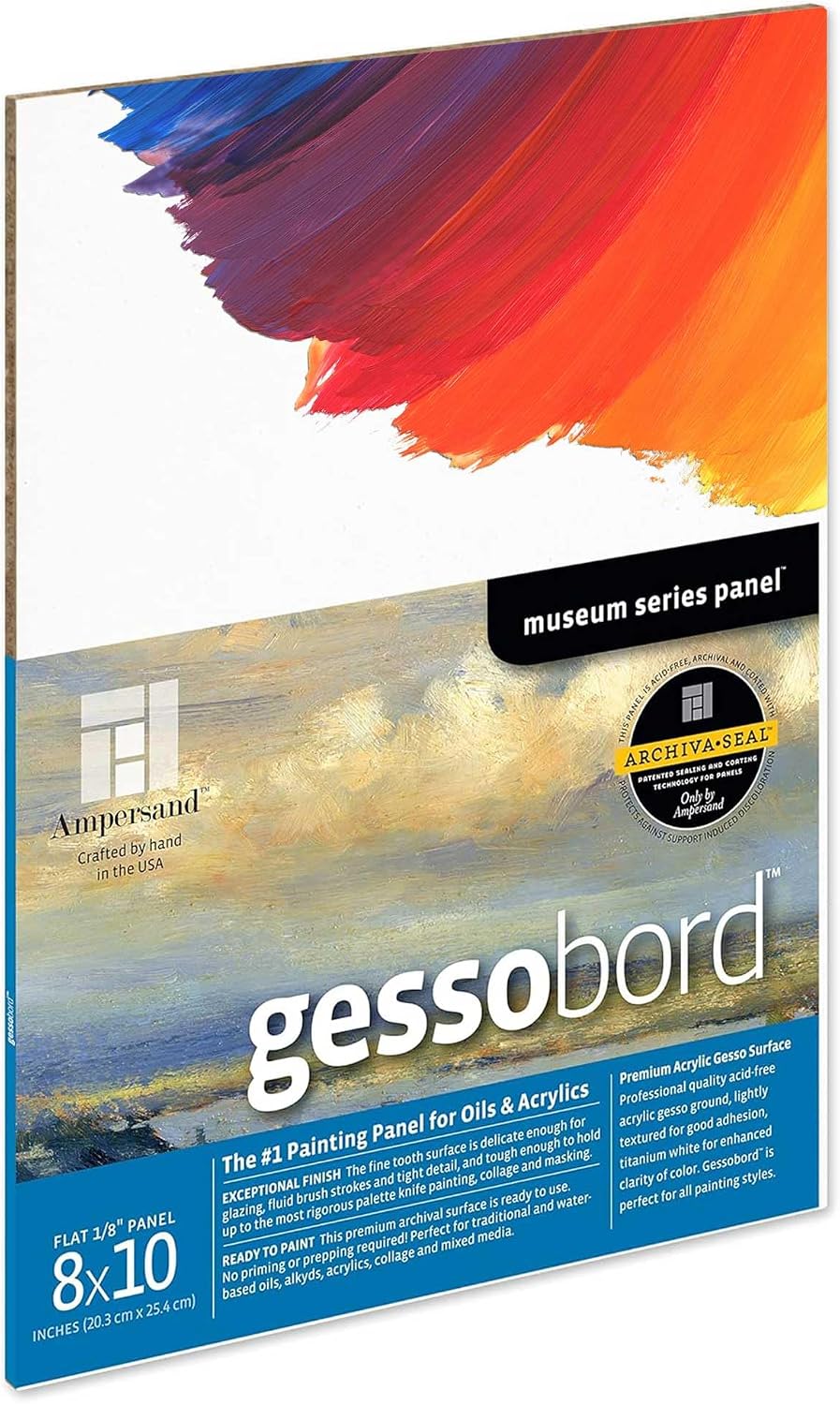 Müze Serisi Gessobord, Beyaz, 8x10