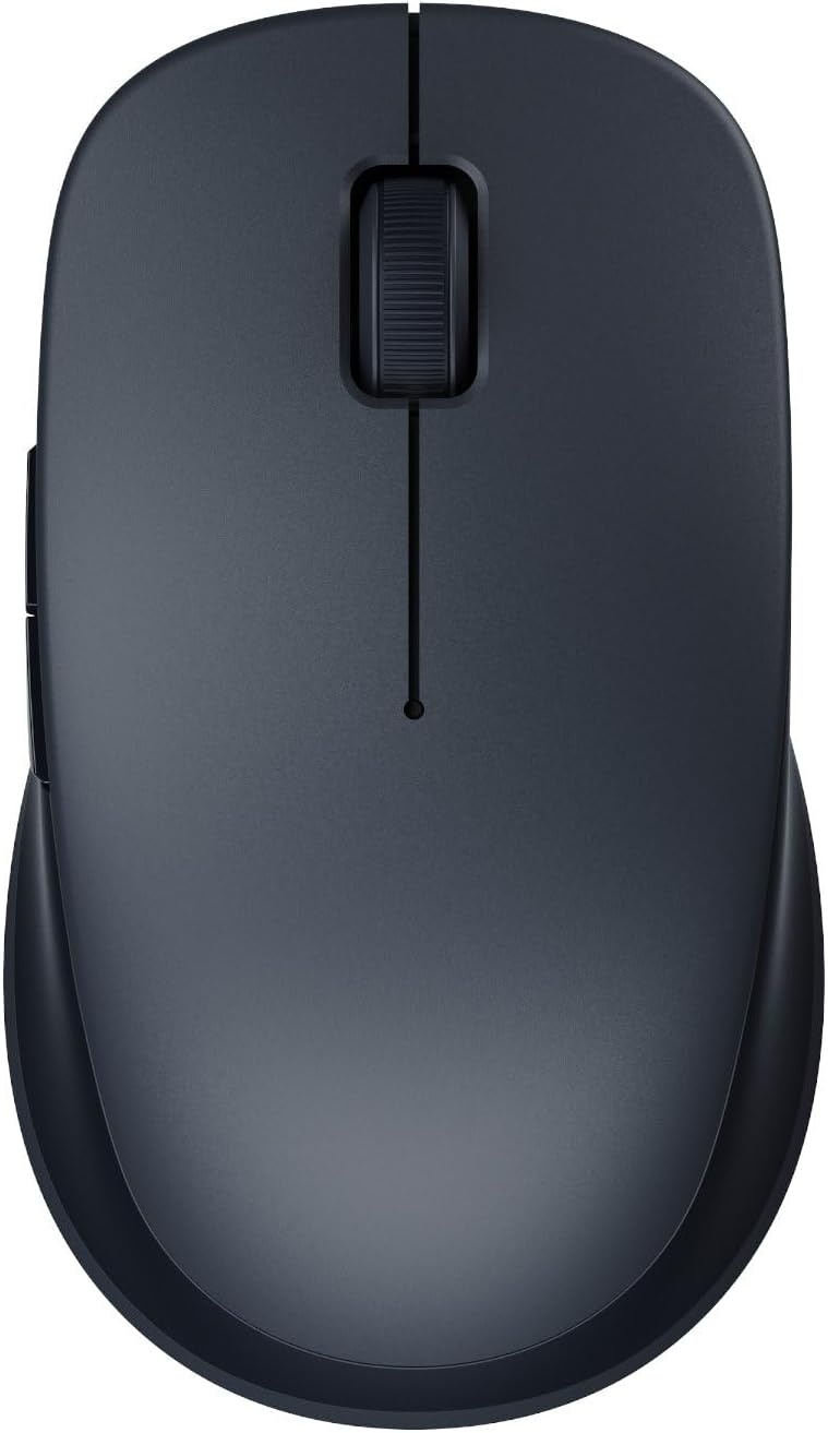 Çift Modlu Kablosuz Fare 2 Siyah 2.4GHz ve Bluetooth Çift Modlu Bağlantı Sessiz 1200 DPI Hassas Sensör Simetrik Hafif 62g İki Cihaz Arasında Dikişsiz Anahtarlama LED Göstergesi Büyük