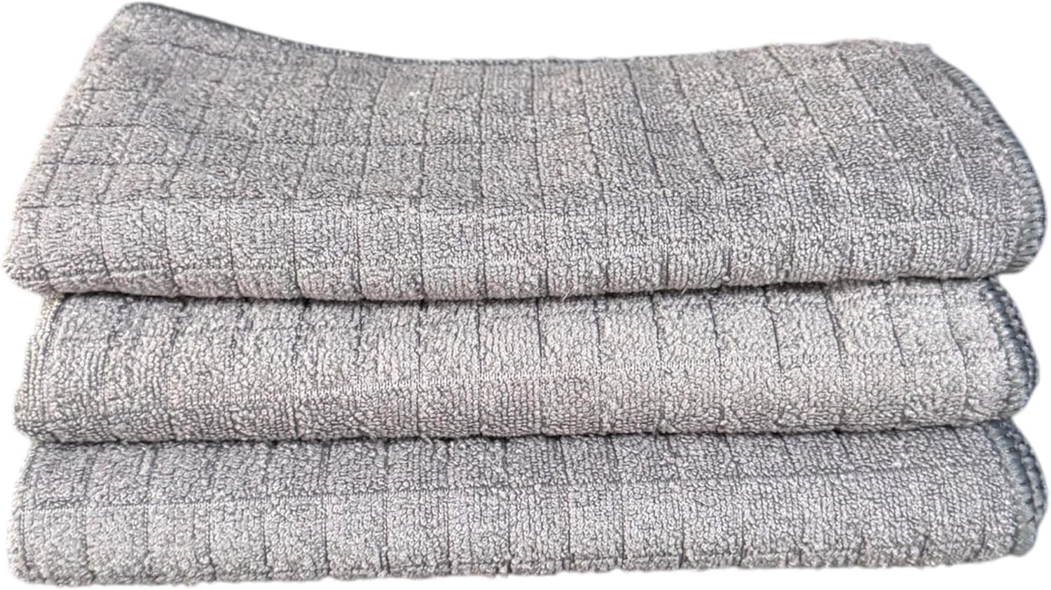 Mikrofiber Mutfak Temizlik Bezi, Leke Tutmaz Temizlik için Kareli Bez - 40x40 cm - 3 Adet