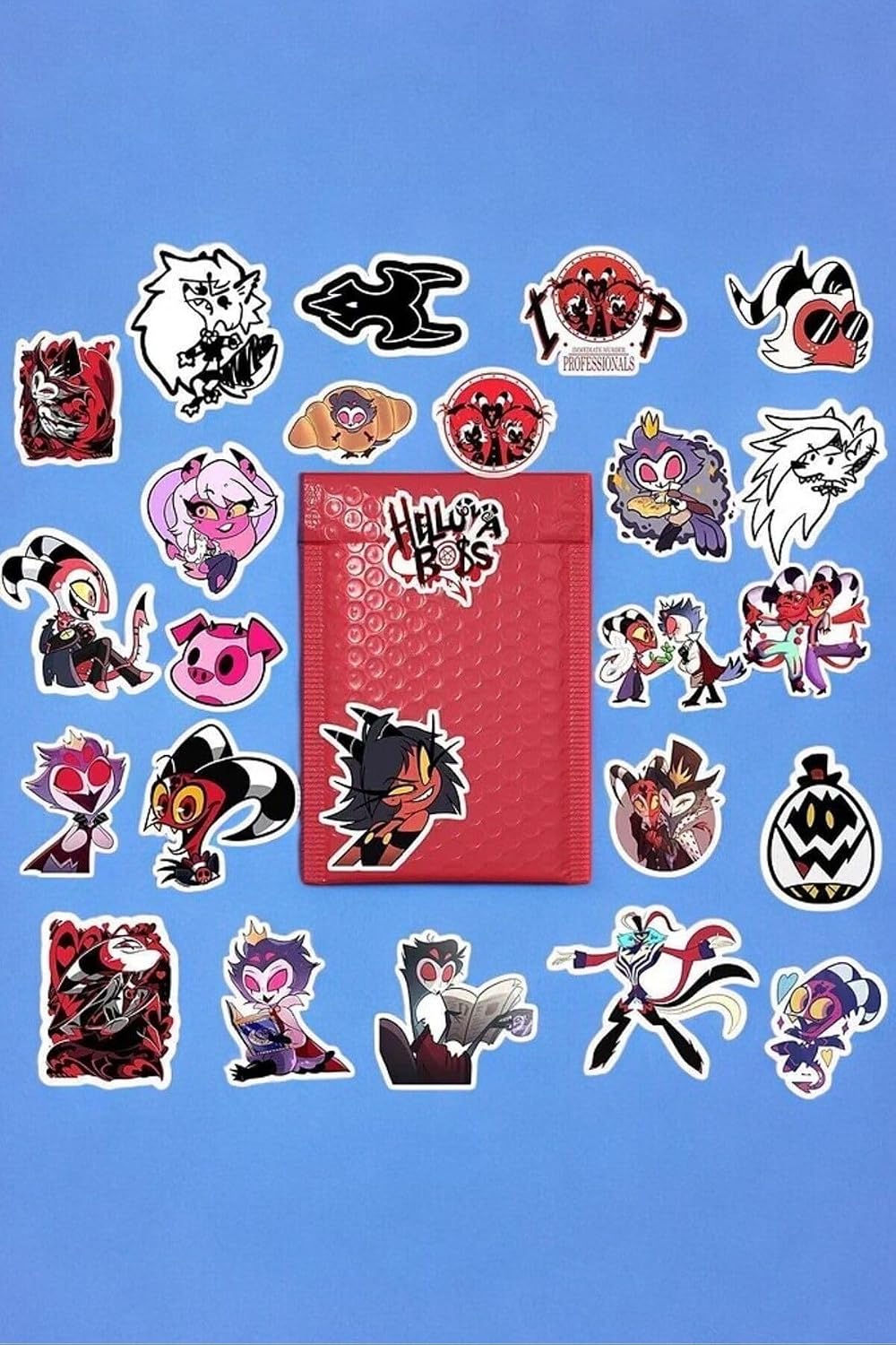 Helluva Boss Sticker Paketi/Bullet Journal Defter Çıkartma Ajanda Laptop Etiket