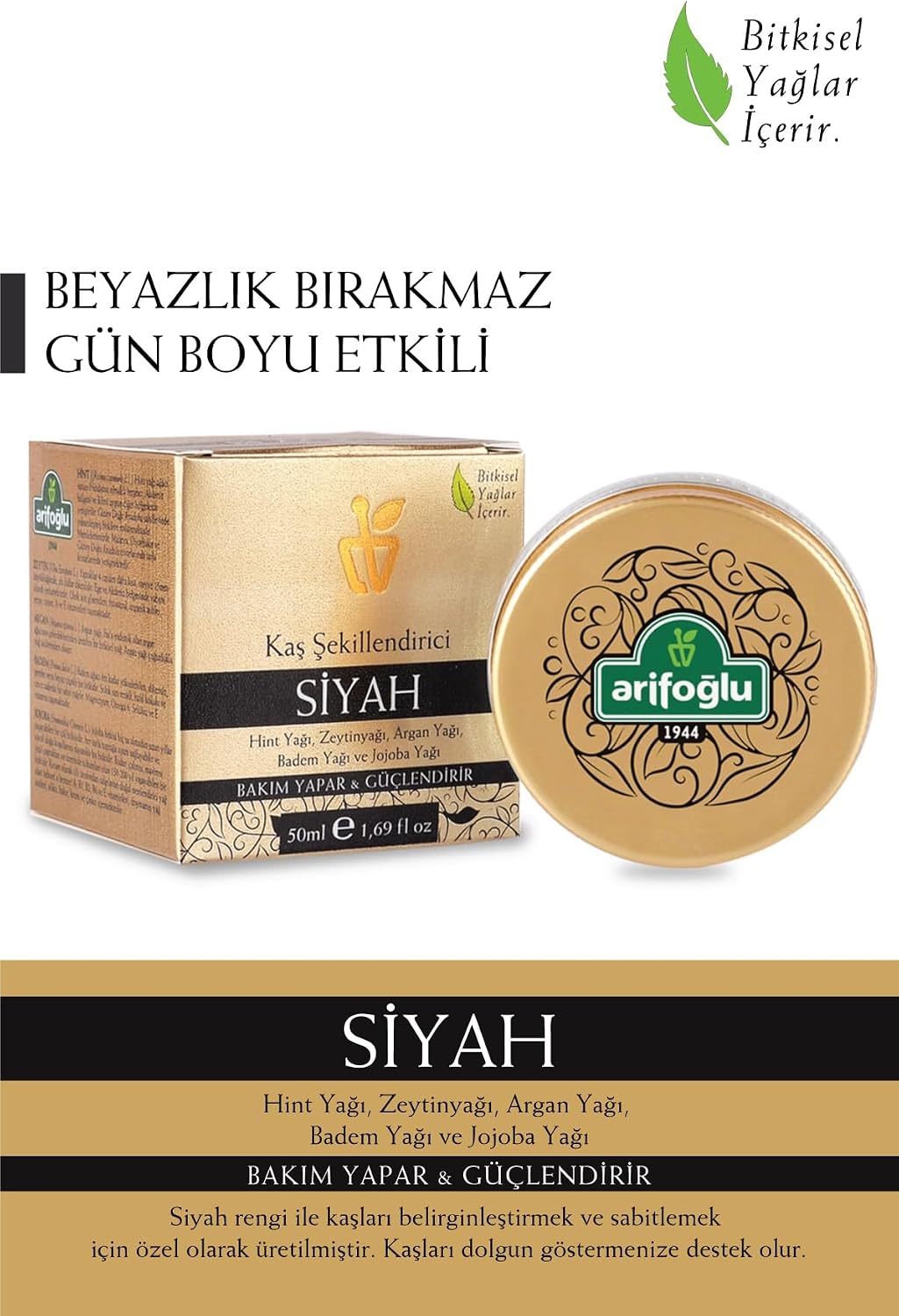 Kaş Şekillendirici - Siyah Rengi 50ml- Bakım Yapar & Güçlendirir