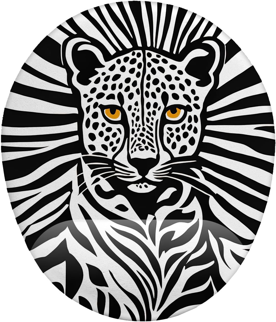 Leopar Desenli Bilek Destekli Mouse Pad
