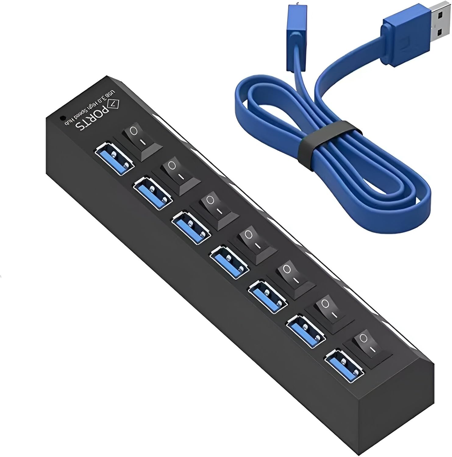 A5258 7 Portlu Usb 3.0 Hub Anahtarlı Çoklayıcı Çoğaltıcı Switch