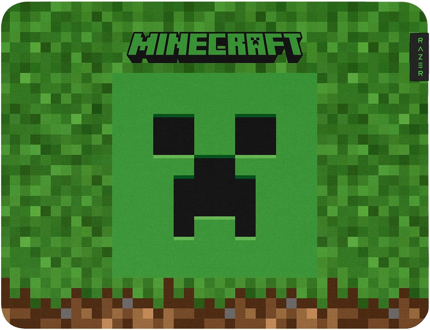 Gigantus V2 Minecraft Edition - Hız ve kontrol için yumuşak oyun mouse matı (Dokulu mikro örgü yüzey, Kalın kauçuk köpük, Kaymaz taban, 360mm x 275mm x 3mm) Minecraft
