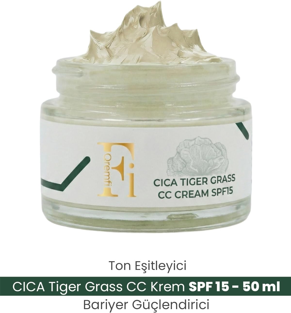 Ton Eşitleyici Bariyer Güçlendirici Tiger Grass 15 Spf Cica Cc Krem 30 Ml