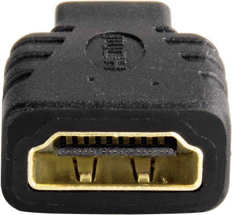Adaptör HDMI A Soket - D (Micro)Fiş Altın Uç Siyah