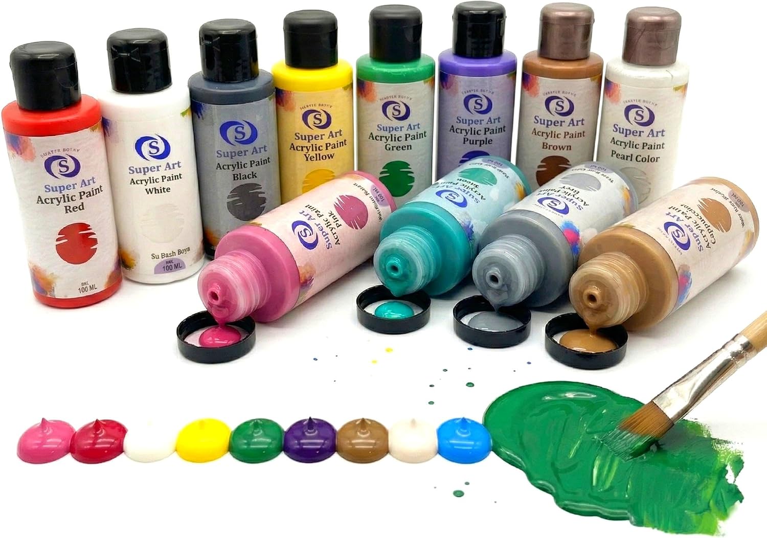 SuperArt Akrilik Boya Seti 12'li 12x100 mL