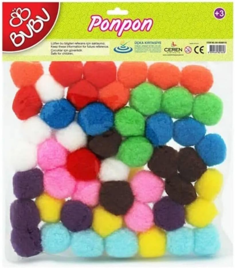 PONPON 3CM 25'Lİ KARMA