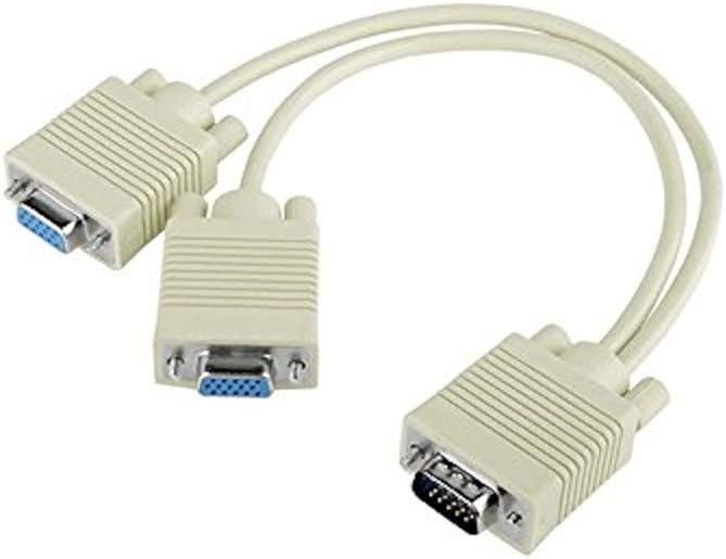 SLX-VGA152 VGA TO 2 VGA Çoklayıcı Kablosu, Beyaz