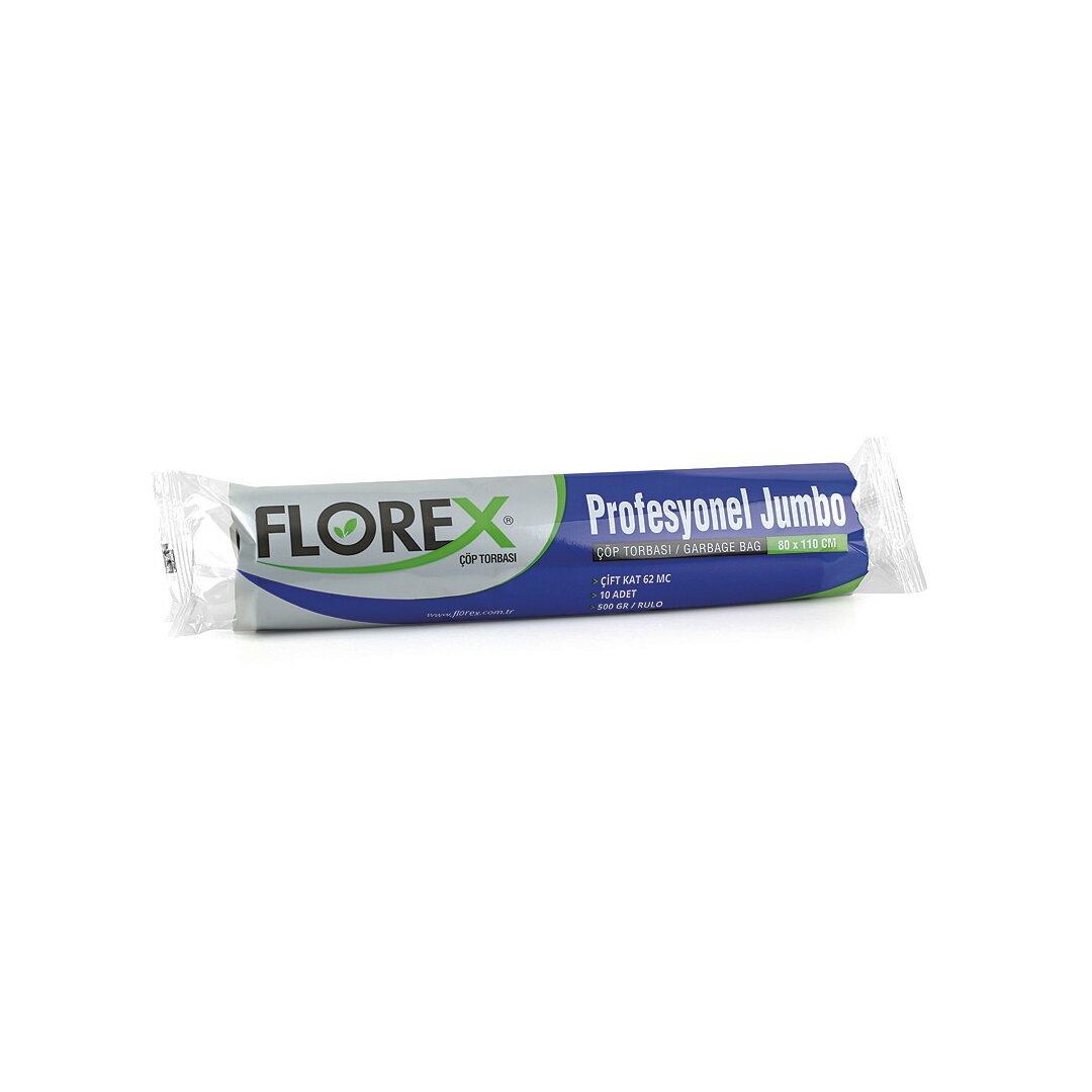 200 ADET FLOREX-515 PROFESYONEL JUMBO 10PCS 80X110CM.ÇÖP TORBA 20x10=200