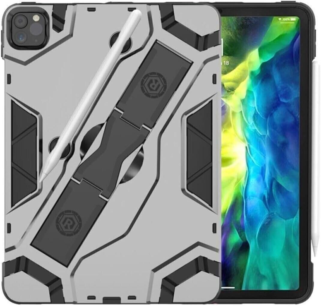 iPad Pro 11 2. Nesil 3. Nesil 4. Nesil ile Uyumlu Standlı Kalem Bölmeli Zırh Korumalı Kılıf