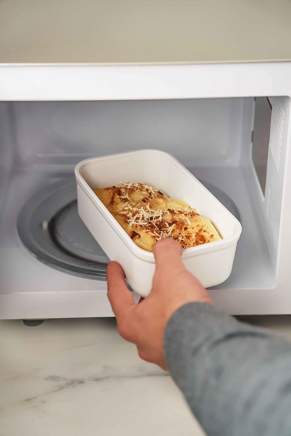 Fresh & Save Vakumlu Yemek Taşıma Kabı, L, Plastik, Yari Şeffaf-Akdeniz Mavisi