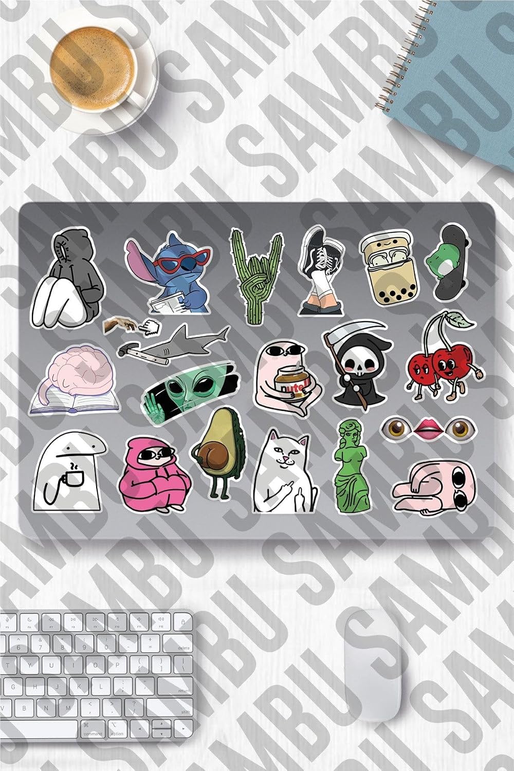 Internet Temalı Sticker Etiket Seti 2 - Meme Sticker - Laptop Notebook Telefon