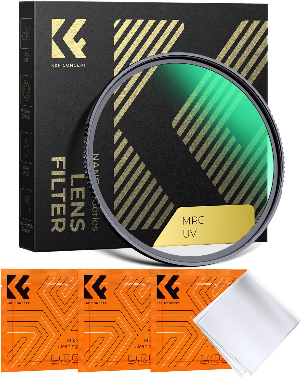 77 mm MC UV Koruma Filtresi, 28 Çok Katmanlı Kaplama HD/Hidrofobik/Çizilmeye Dayanıklı UV Filtresi, Nanoteknoloji Kaplamalı, 77 mm Kamera Lensi için Ultra İnce UV Filtresi