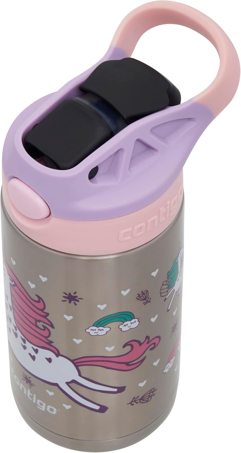 Gizmo Flip Unicorn Çelik Çocuk Suluğu 420 mL Pembe