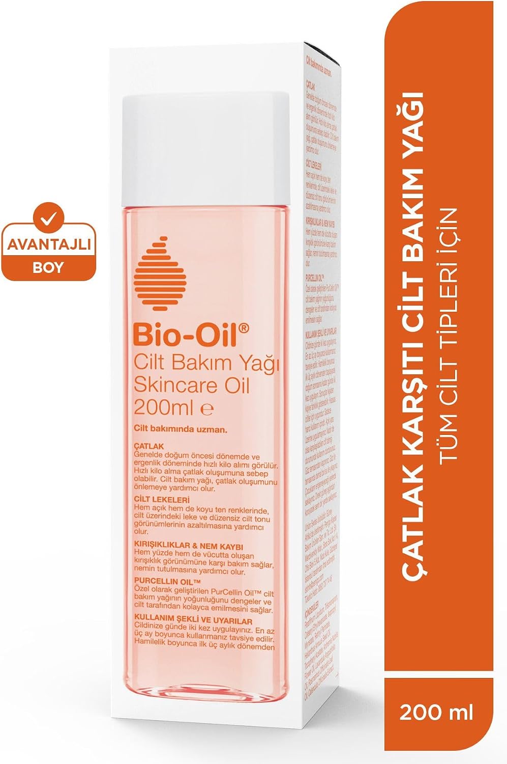 Cilt Bakım Yağı 200 ml Çatlak Karşıtı ve Nemlendirici