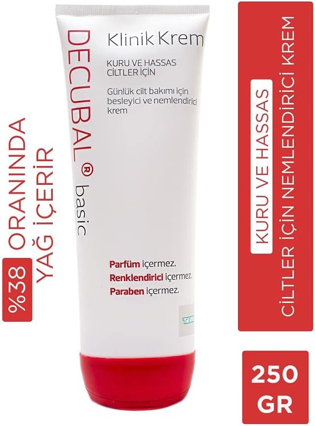 Decubal Kuru Ve Hassas Ciltler İçin Klinik Krem 250 gr