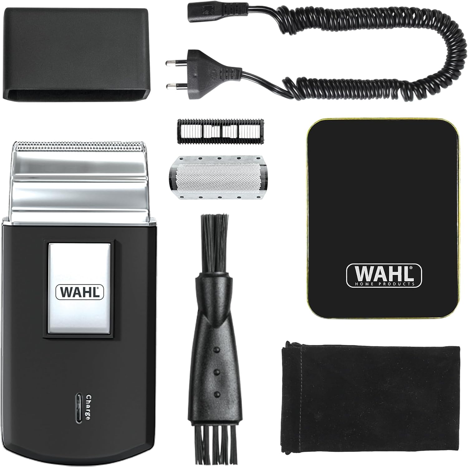 Seyahat Tıraş Makinesi - Erkekler için kablosuz ve şarj edilebilir elektrikli tıraş makinesi, seyahat için ideal, saç ve sakal kesmek için, kompakt ve taşınabilir