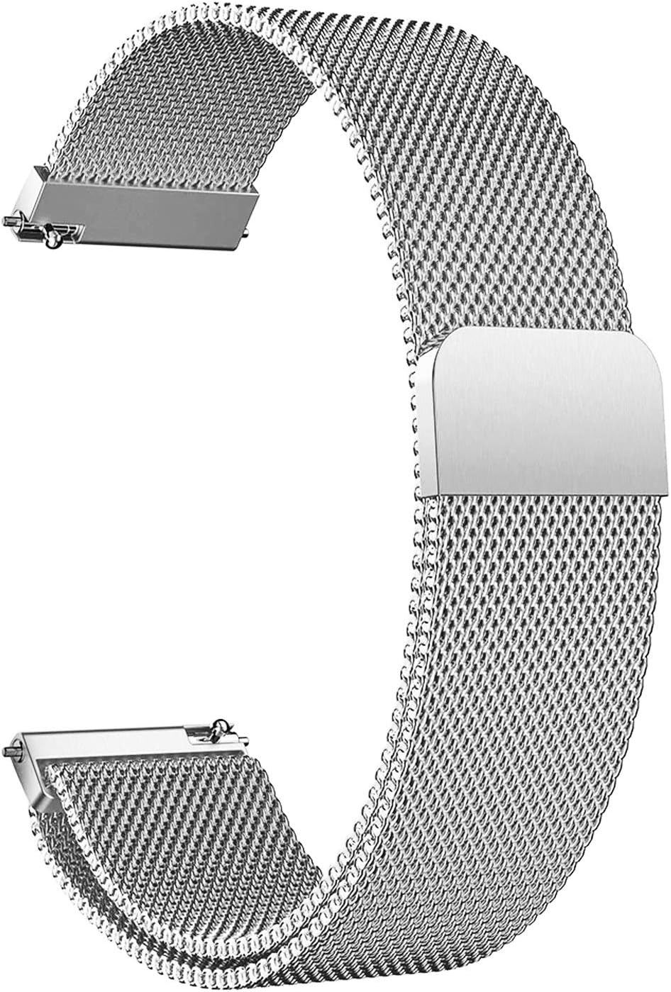 Samsung Galaxy Watch 6 Classic 43mm Milanese Loop Kordon (Samsung Galaxy Watch 6 Classic 43mm ile Uyumlu Kordon, Akıllı Saat Kayışı)