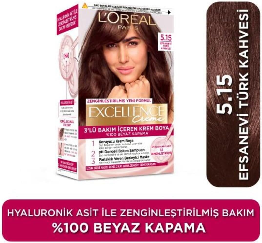 Excellence Creme 5.15 Efsanevi Türk Kahvesi Saç Boyası